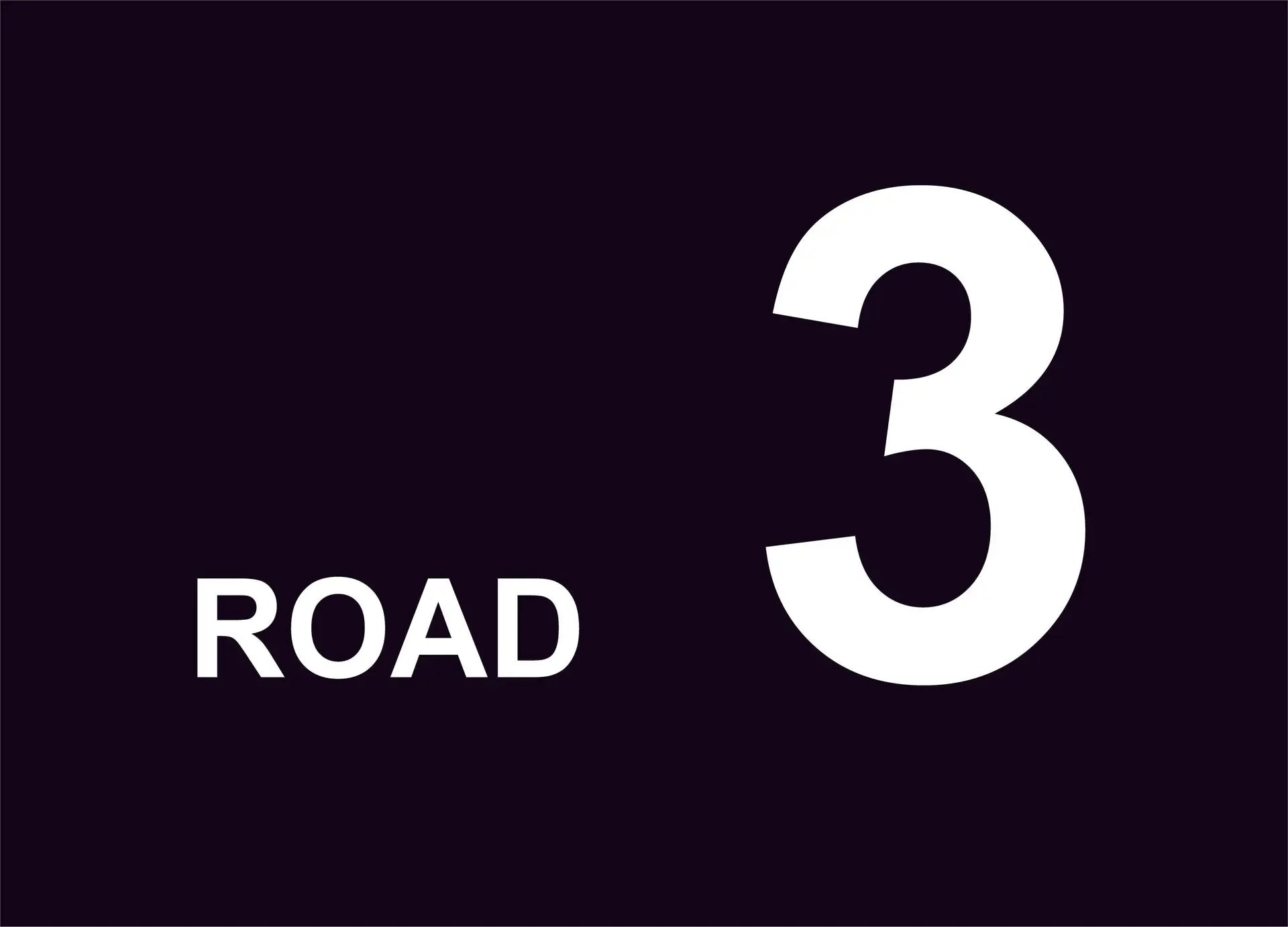 road 3 construction sign