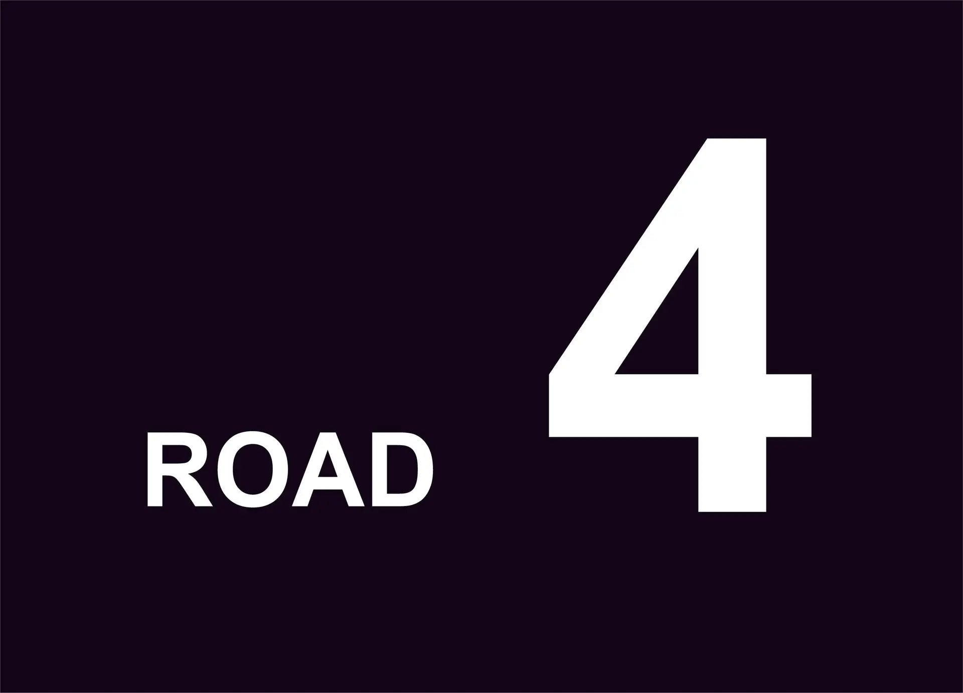 road 4 construction sign