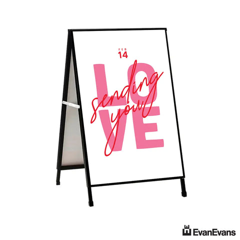 sending love a frame sign