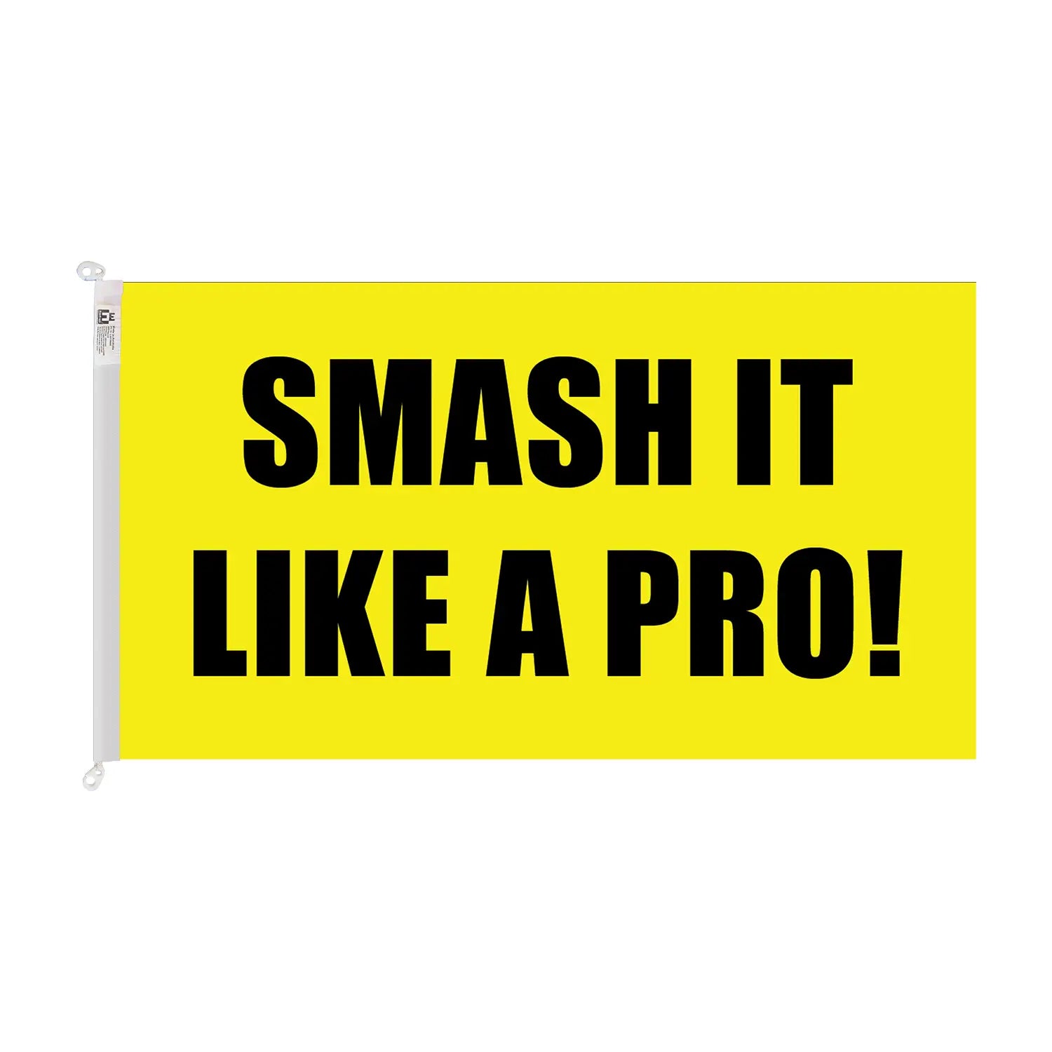 smash it like a pro trilobal sporting flag