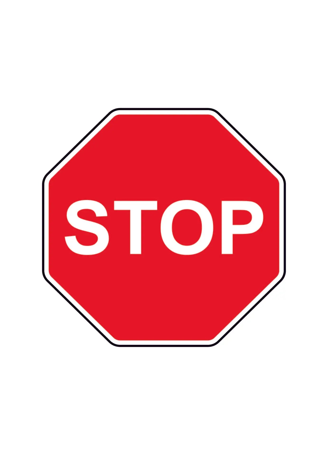 stop construction sign