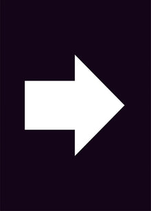 white right arrow construction sign