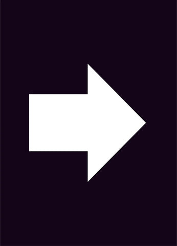 white right arrow construction sign